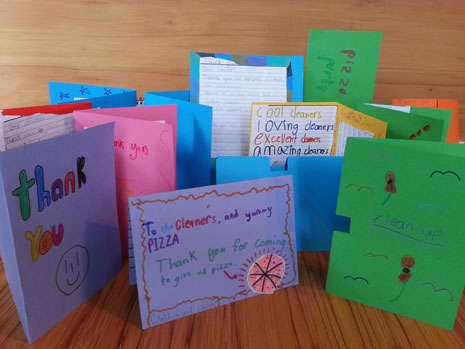 Some cards from the very appreciative kids in Room 16