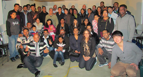 Auckland East franchisee teams and their families