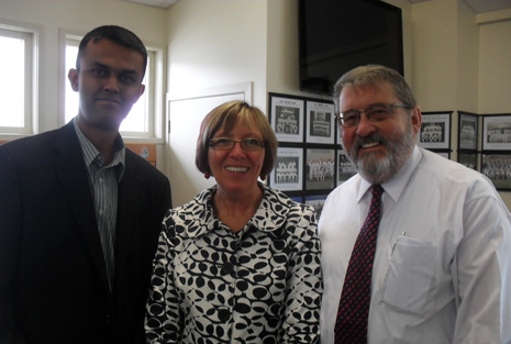 Pictured: Neil Kumar - CrestClean Whangarei and North Harbour Regional Director, Lil Ruffle - Principal of Whangarei Heads Primary and President of WPPA, and Bruce Crawford - Principal of Hikurangi School.