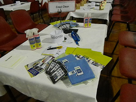 One of CrestClean’s special sponsored tables at Hampden Street School’s annual Quiz Night fundraiser.
