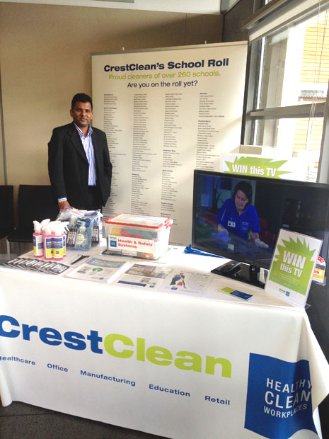 Lots of cool CrestClean products were given away by at the MPA Conference, including a new TV. 