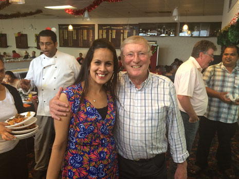 North Harbour Regional Director Rachel Kumar with Marty Perkinson, CrestClean’s Chairman of Directors.