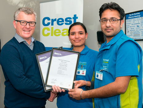 Gagandeep Singh and Rajbir Kahlon received their British Institute of Cleaning Science Cleaning Professional Skills Suite certificates.