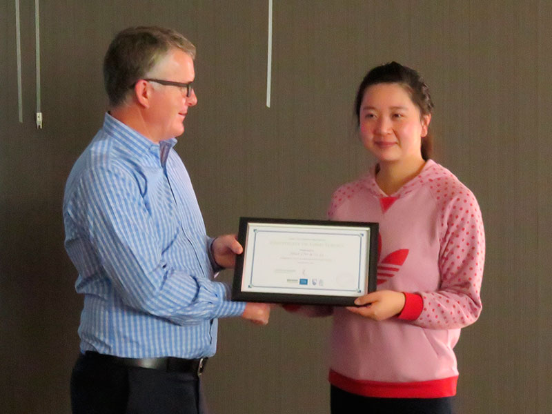 Kiko Li received her five year Long Service Award.