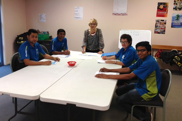 Crest’s Timaru team, from left, Jaydeep Patel, Kirti Patel, Pauline Lyons and Harsh Patel completed their Module 1 training with Regional Training Manager Dawne Glenie.