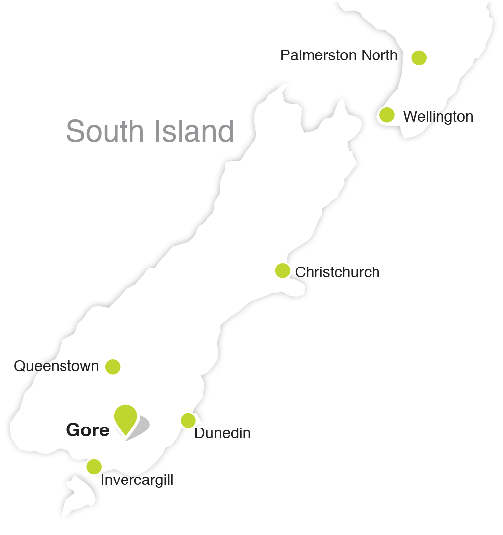 Gore location map