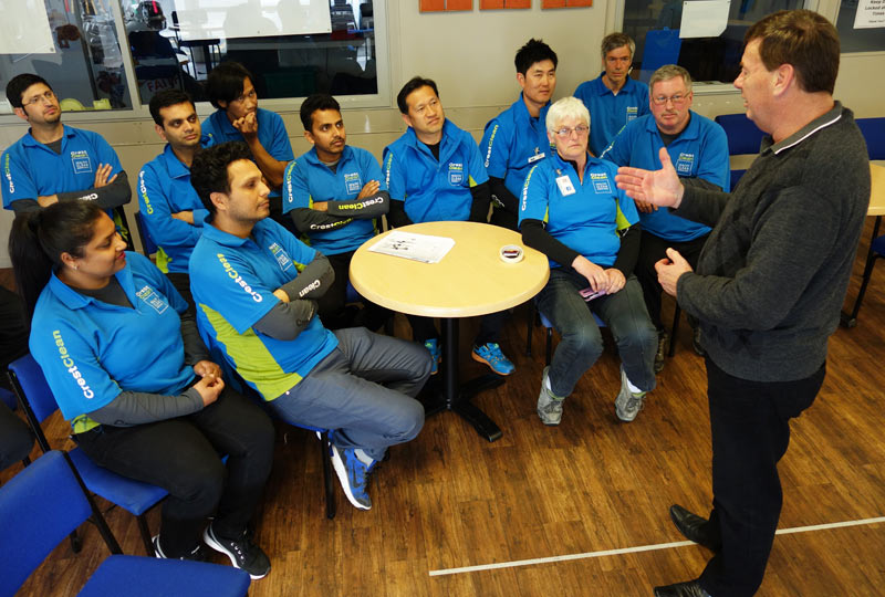 Chris Chapman had plenty of advice and tips for franchisees in Tauranga.