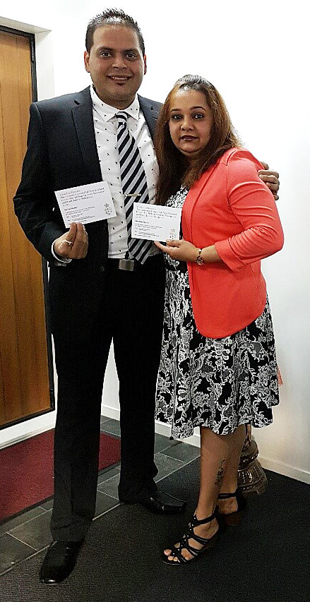 All dressed up are Dan and Aijita Sharma, who attended an event at Government House in Wellington.