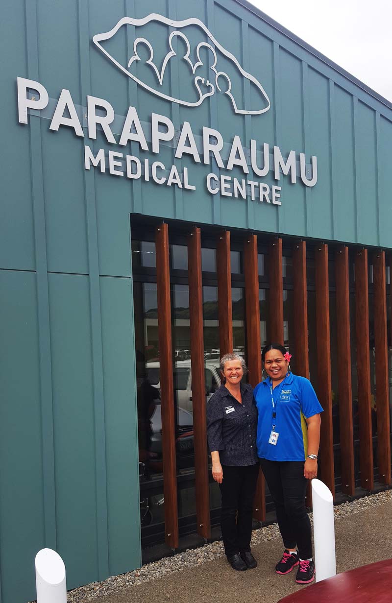 Franchisee Meleka Luli loves working at Paraparaumu Medical Centre. She is seen with Practice Manager Brenda McRae.