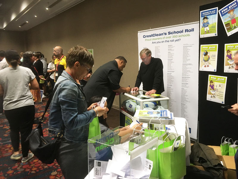 The CrestClean stand was buzzing at the Te Akatea Maori Principals Conference in Rotorua.