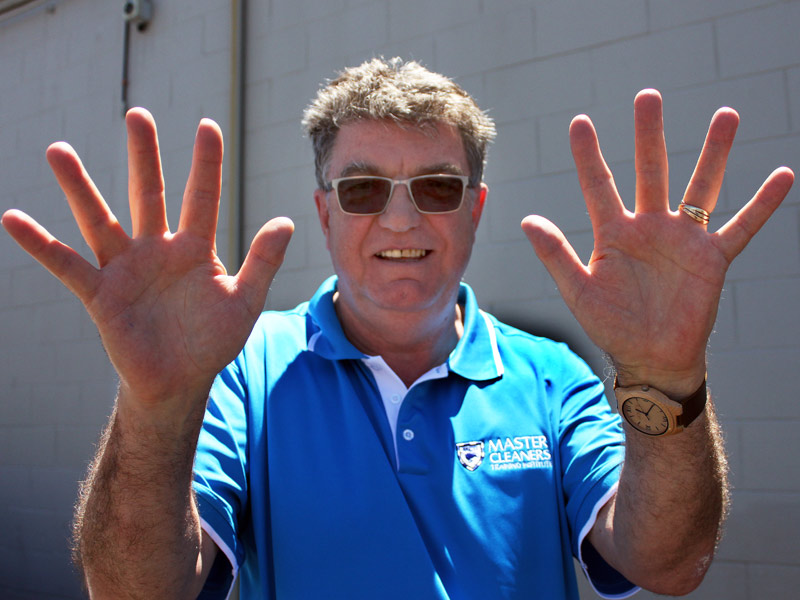 Adam Hodge says people should spend more time washing their hands.