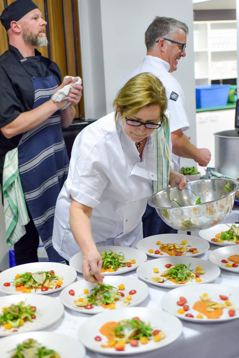 Deborah and Grant feel the pressure in the kitchen as the minutes tick by.