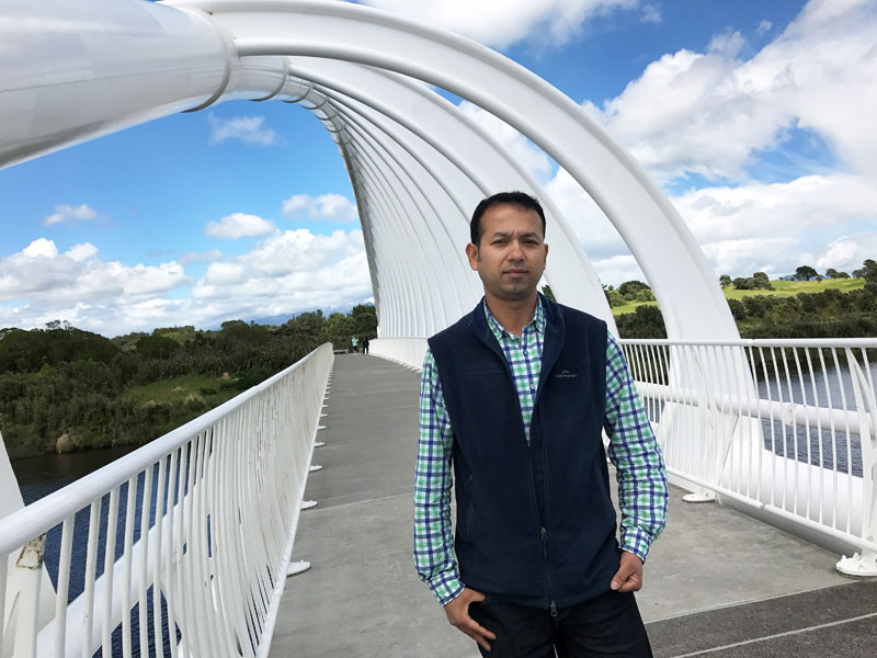 Prasun Acharya on Taranaki’s iconic Rewa Rewa Bridge.