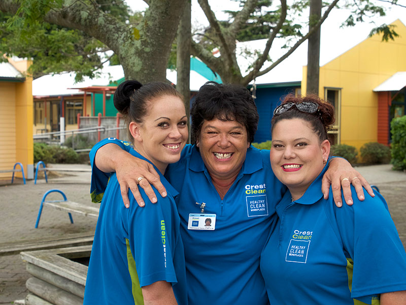 It’s a family team in Nelson with Robyn Fearn and daughters Natasha and Melanie.