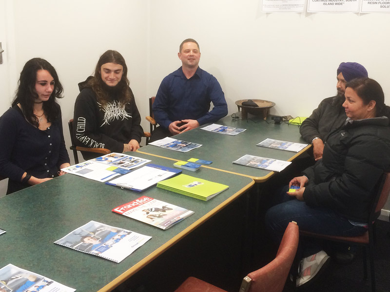 There were plenty of questions for Chris Barker, Crest’s National Sales and Relocation Manager, at a seminar for would-be franchisees in Timaru.