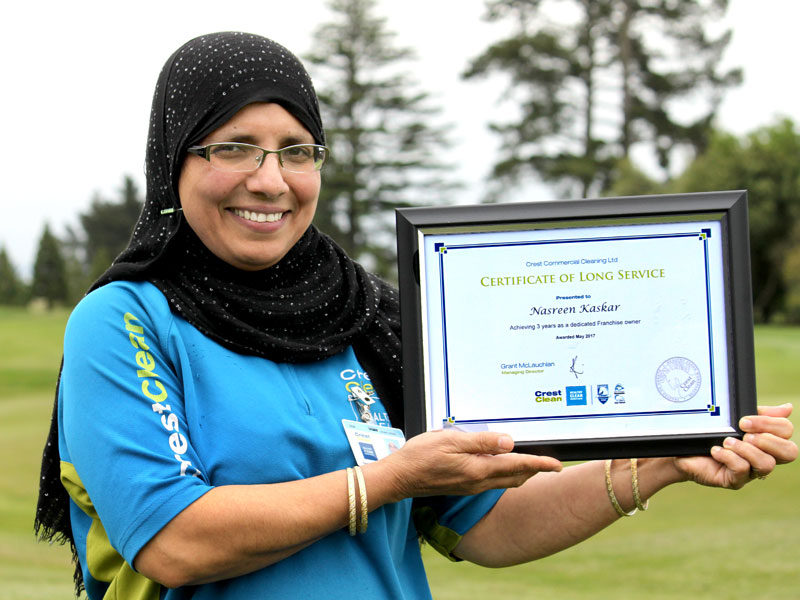 Nasreen Kaskar says she loves having her own CrestClean business.