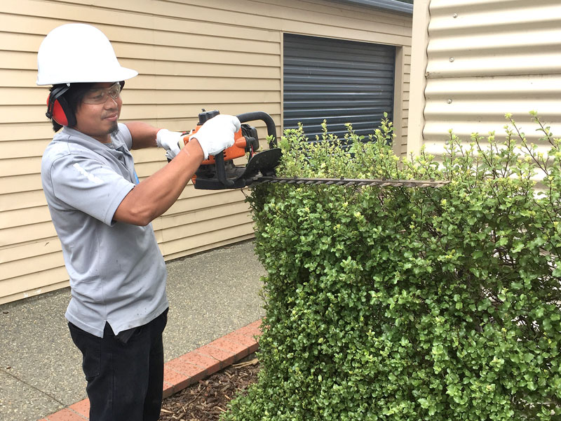 Harold Magannig looks after the caretaking duties at Waihopai School, Invercargill.