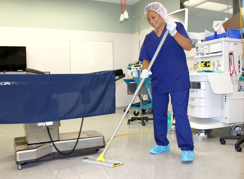 Sophie Chase at work in one of the operating theatres at Royston Hospital, Hastings. 